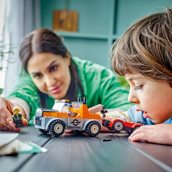 Lego City Çekici Kamyon Ve Spor Araba Tamiri 60435-4 Yaş Ve Üzeri Çocuklar Için Yaratıcı Oyuncak Yap - Resim 8