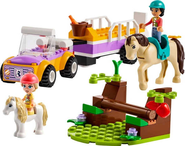 Lego Friends At Ve Midilli Römorku 42634-4 Yaş Ve Üzeri Çocuklar Için Liann Ve Zoya Minifigürü İçere - Resim 2
