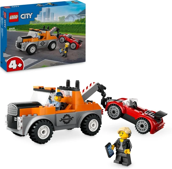 Lego City Çekici Kamyon Ve Spor Araba Tamiri 60435-4 Yaş Ve Üzeri Çocuklar Için Yaratıcı Oyuncak Yap ürün görseli 1