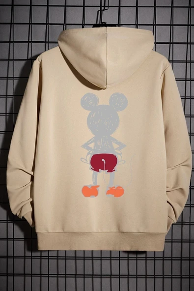 Mause Sırt Baskılı Sweatshirt
