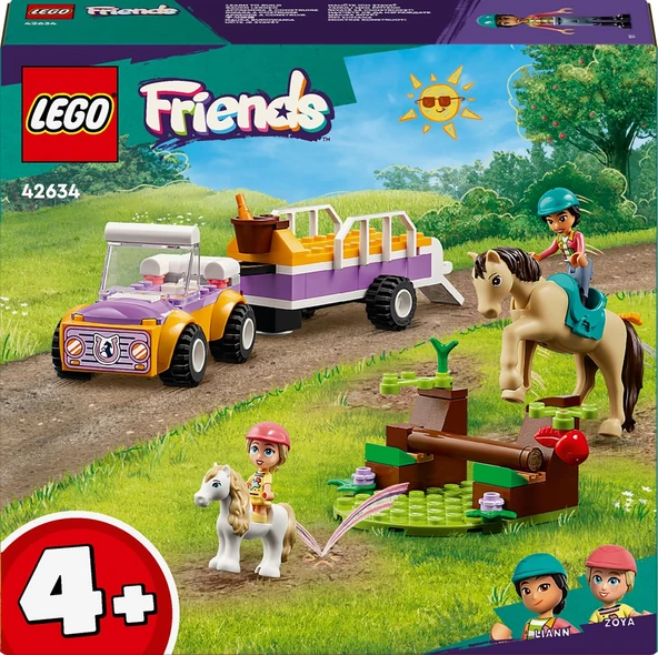Lego Friends At Ve Midilli Römorku 42634-4 Yaş Ve Üzeri Çocuklar Için Liann Ve Zoya Minifigürü İçere - Resim 3