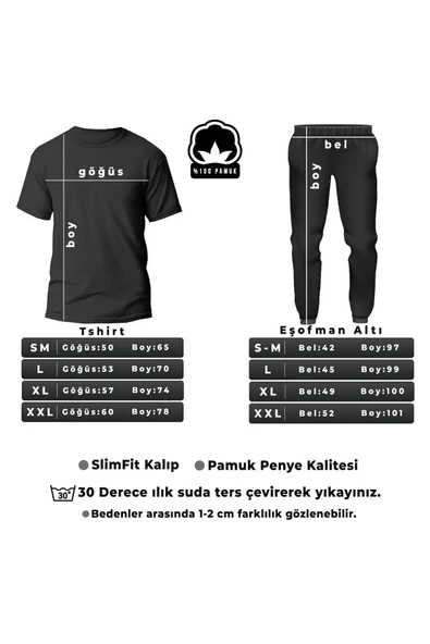 Skullcracked Baskılı 2'li Eşofman Takımı - 3