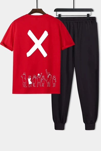 Design X Baskılı 2'li Eşofman Takımı
