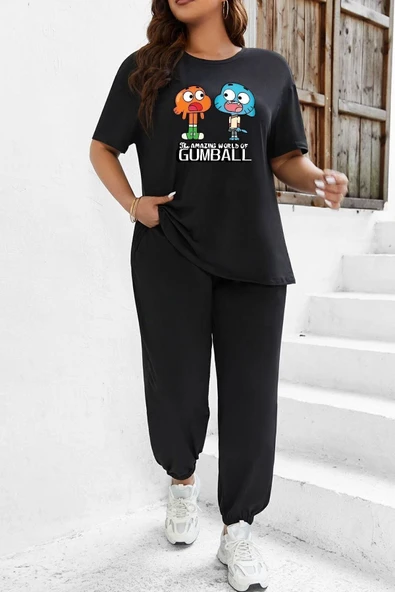 Gumball Baskılı 2'li Eşofman Takımı - Resim 4