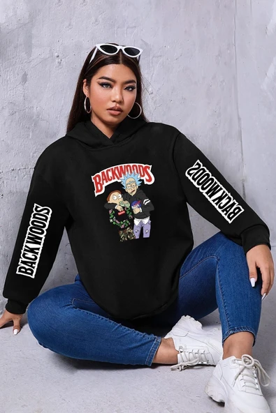 Backwoods Baskılı Sweatshirt - Resim 11