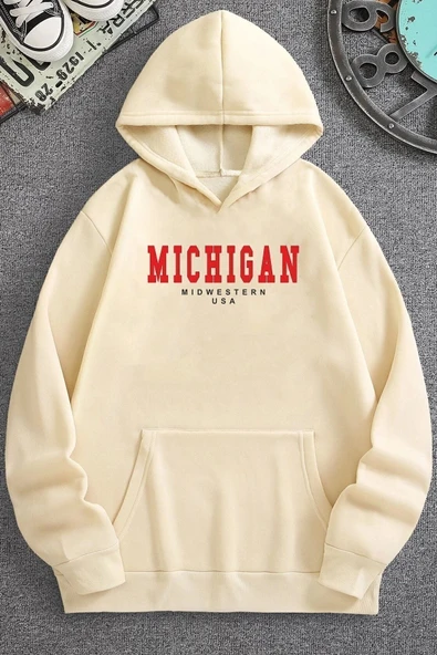 Michigan Baskılı Sweatshirt - 2