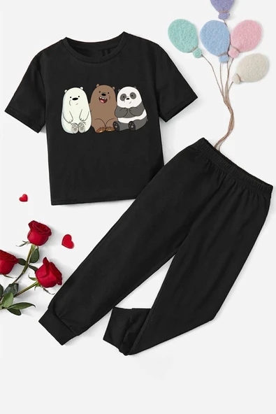 Çocuk Kafadar Ayılar Alt - Üst Eşofman Takımı - Resim 6