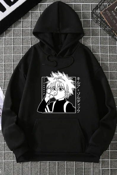 Killua Zoldyck Baskılı Sweatshirt - Resim 12