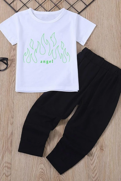 Çocuk White Angel Alt - Üst Eşofman Takımı