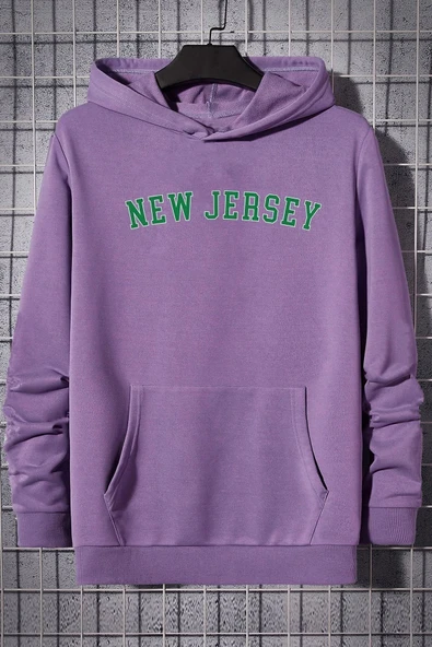 New Jersey Baskılı Sweatshirt