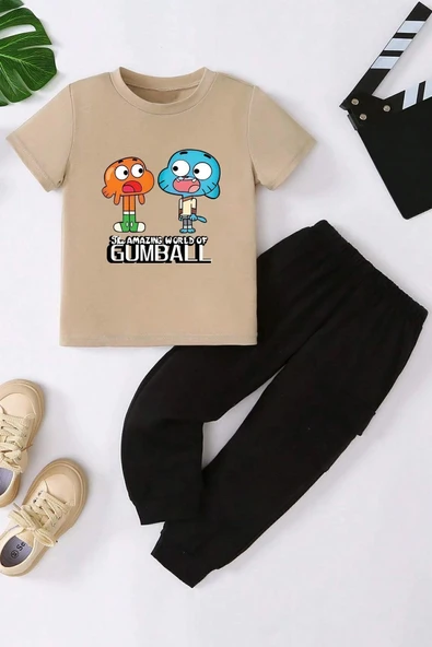 Çocuk Gumball Alt - Üst Eşofman Takımı