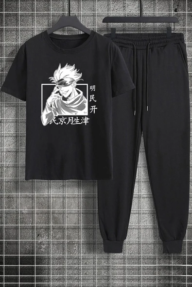 Hoodie Baskılı 2'li Eşofman Takımı - 4
