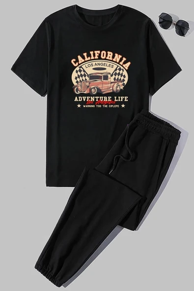 California Baskılı 2'li Eşofman Takımı - Resim 4