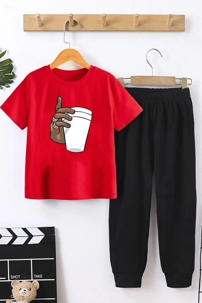 Sunny Kids Tupac Coffee Alt - Üst Eşofman Takımı
