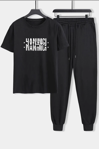 Hanımcı Baskılı 2'li Eşofman Takımı - Resim 4