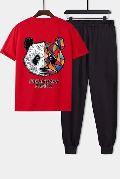 Panda Baskılı 2'li Eşofman Takımı
