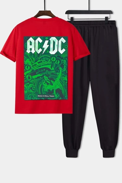 Acdc Baskılı 2'li Eşofman Takımı