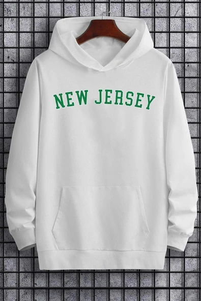 New Jersey Baskılı Sweatshirt - Resim 10