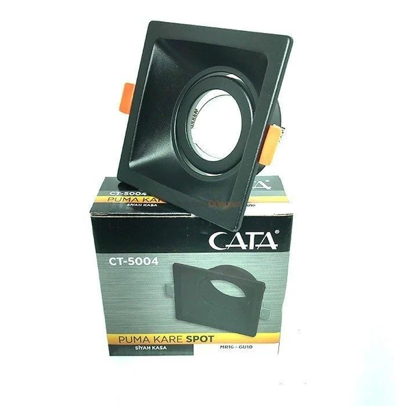 CATA CT-5004 PUMA KARE DEKORATİF BOŞ KASA SİYAH - 2