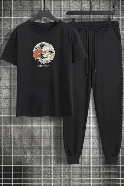 Kanagawa Oki Nami Ura Baskılı 2'li Eşofman Takımı - Resim 4