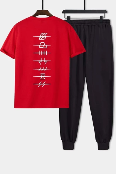 Ninja Akatsuki Baskılı 2'li Eşofman Takımı
