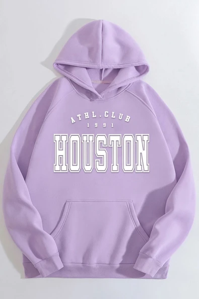 Houston Baskılı Sweatshirt