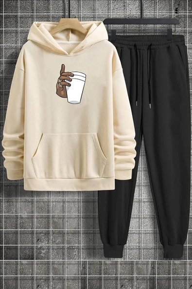 Tupac Coffee Baskılı Eşofman Takımı - Resim 4