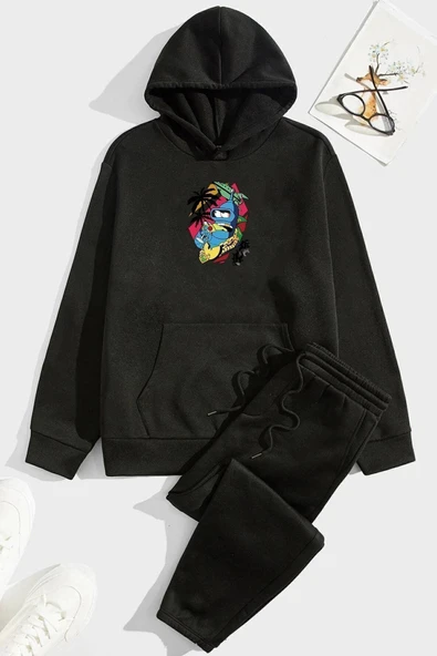 Crazy Banana Baskılı Eşofman Takımı - Resim 7