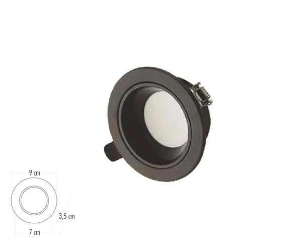 CATA CT-5261 8 WATT BAŞAK SİYAH KASA COB LED SPOT 3 RENK