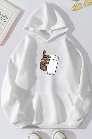Dont Tupac Coffee Baskı Sweatshirt