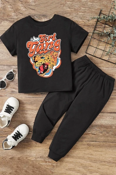 Çocuk Girl Gang Alt - Üst Eşofman Takımı