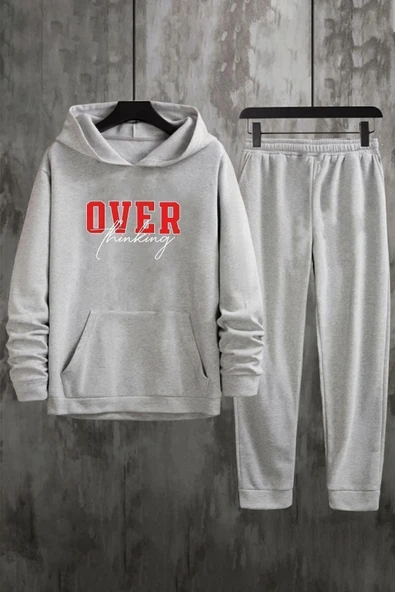 Over Thinking Baskılı Eşofman Takımı