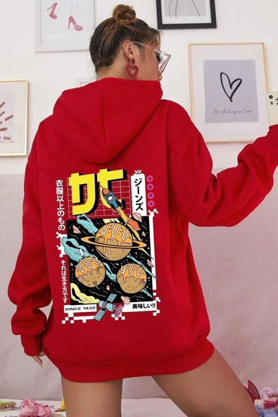 Tokoyaki Baskılı Sweatshirt