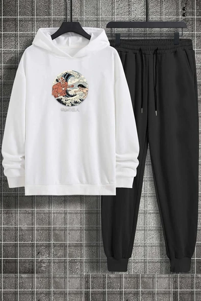 Kanagawa Oki Nami Ura Baskılı Eşofman Takımı - Resim 9