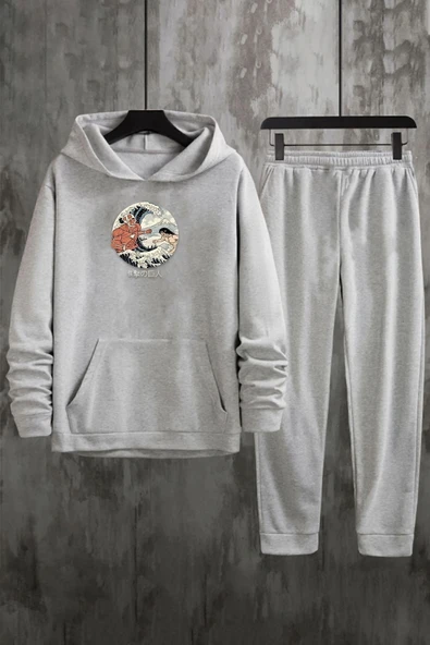 Kanagawa Oki Nami Ura Baskılı Eşofman Takımı - Resim 3