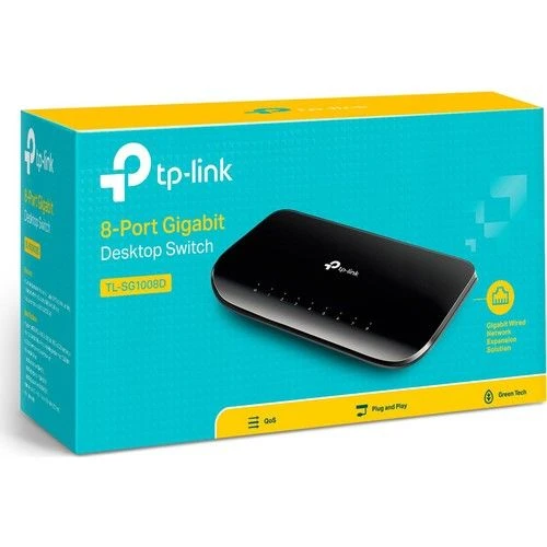 Tp-Link TL-SG1008D 8 Port 10/100/1000 Mbps Switch Plastik Kasa - 4