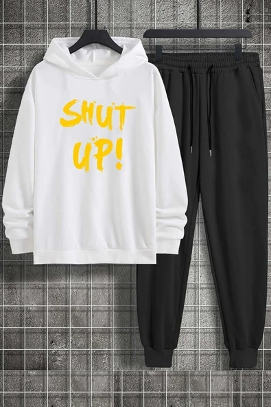 Shut Up Baskılı Eşofman Takımı