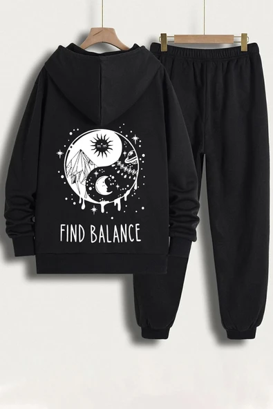 Yin & Yang Baskılı Eşofman Takımı - Resim 7