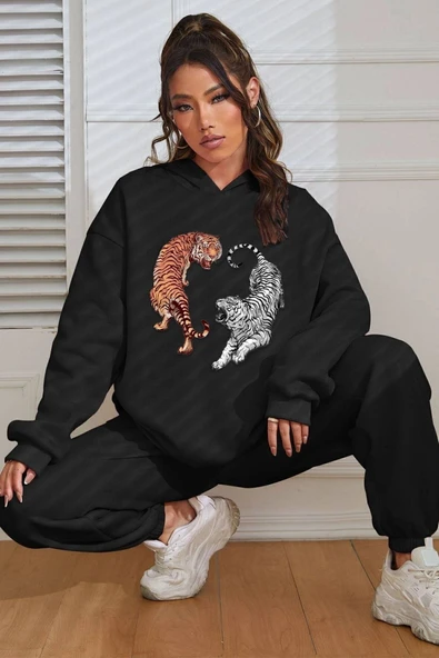 Tiger Baskılı Eşofman Takımı - Resim 6