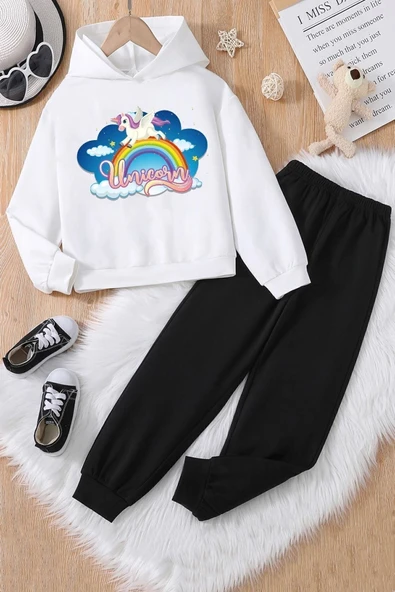 Çocuk Unicorn Eşofman Takımı - Resim 7