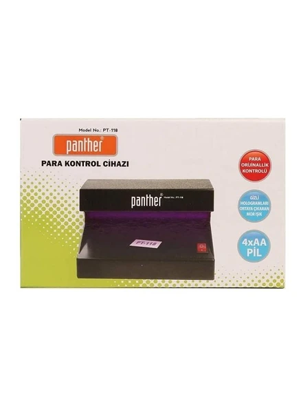 SAHTE PARA KONTROL MAKİNASI 118 PANTHER PİLLİ