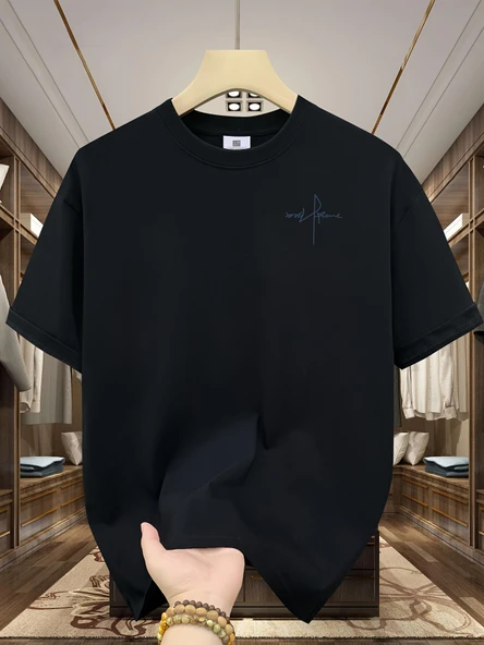 Unisex Grafik Ruhu, İmza Tarzı Tasarım Basklı Tshirt