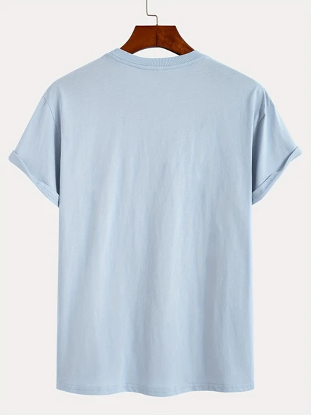 Unisex Mini Astranot Tasarım Basklı Tshirt - 3