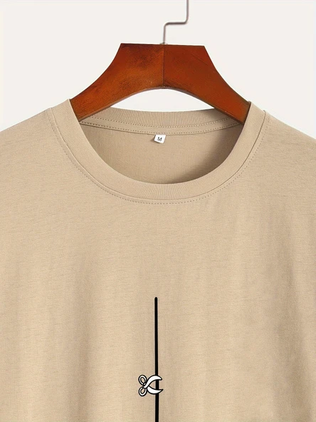 Unisex Mini Astranot Tasarım Basklı Tshirt - 12