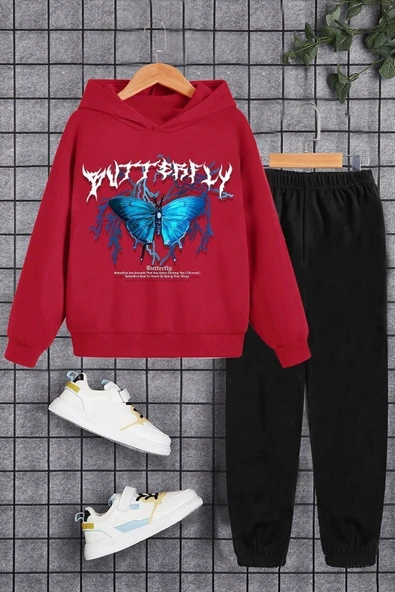 Çocuk Blue Butterfly Eşofman Takımı