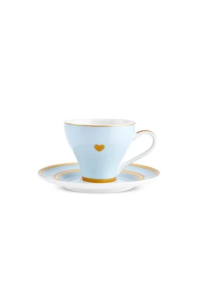 Talya Kahve Fincanı ve Tabağı 90 Ml Mavi