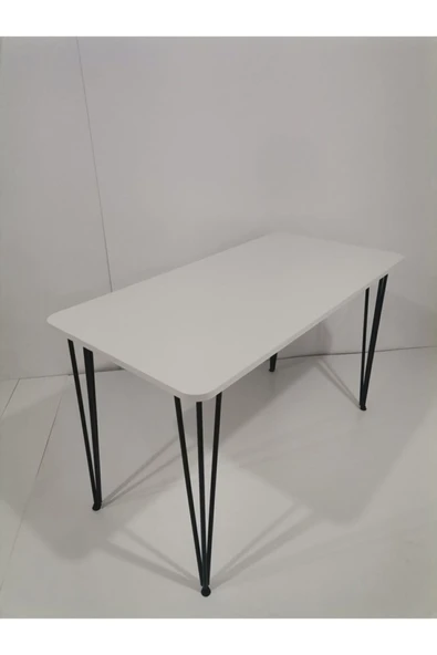 Feza 60×120 Metal Ayaklı Masa Mutfak Masası Çalışma Masası Bilgisayar Masası - 2