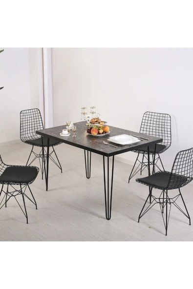 Yelken Metal Ayaklı 60x90 Cm Eclipse 2022(tek Masa) Mutfak Masası Balkon Masası Çalışma Masası