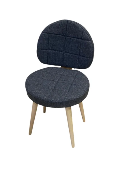 BAMBEDS MOBİLYA Poverty Wood Sandalye Gri Mutfak Salon Yemek Odası Sandalyesi Ahsap Ayak - 3