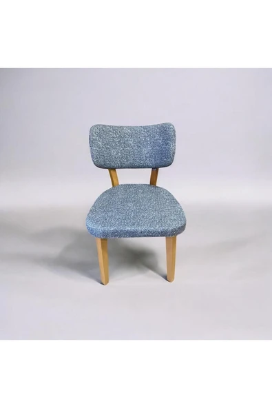 BAMBEDS MOBİLYA Bambeds Mobilya, Wood Bam İskandinav Ahşap Sandalye Gri Mutfak Salon Yemek Odası Sandalyesi - 2
